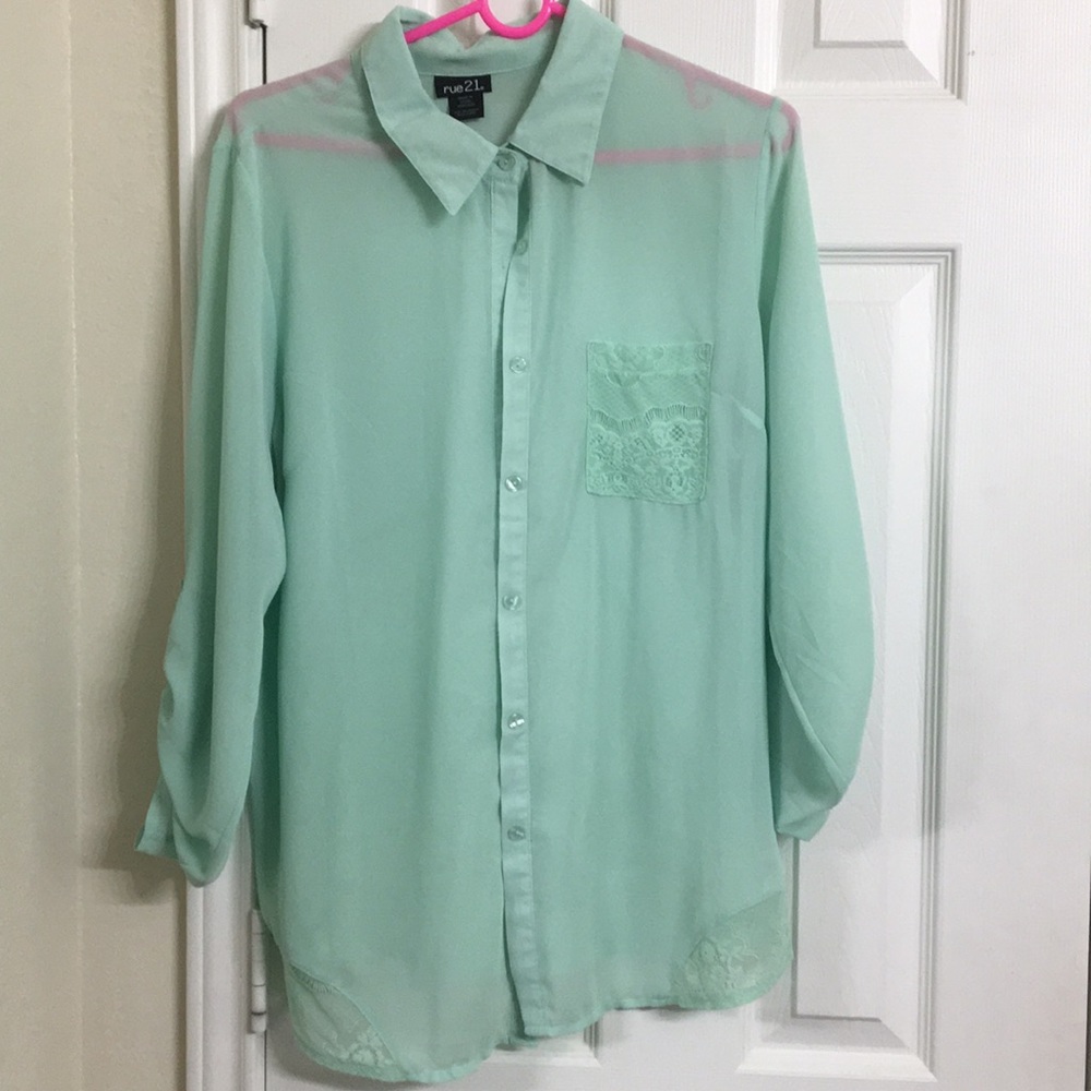 Rue 21 - Teal long sleeve